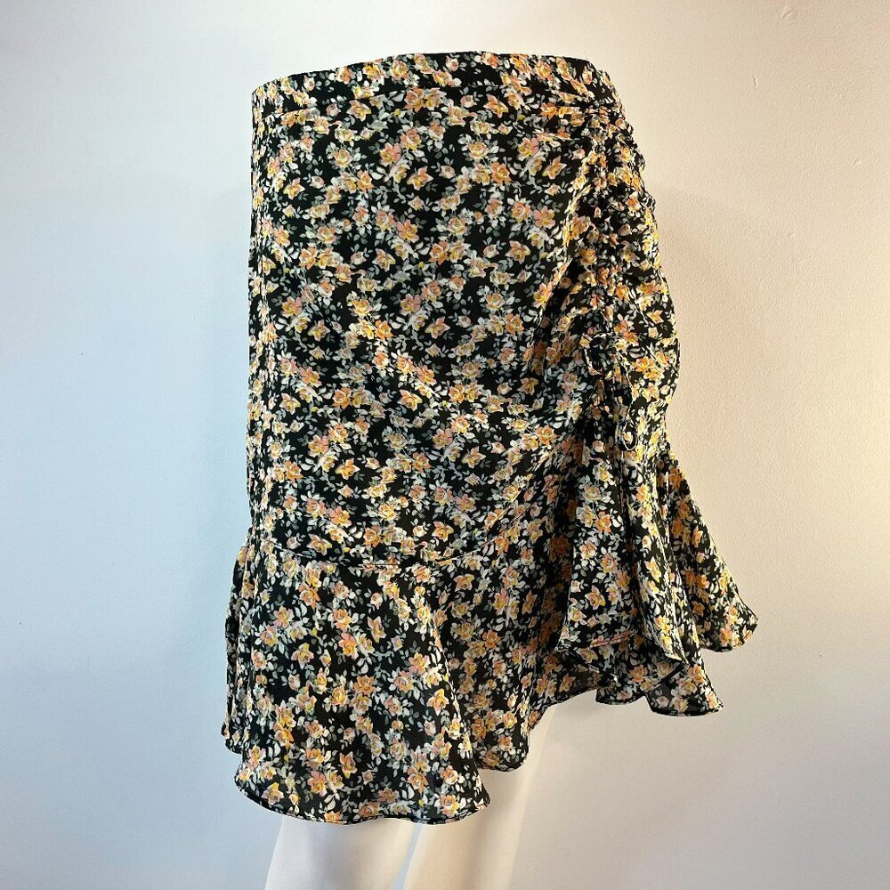 Max Studio Women's Black Floral Skirt - Size Large - NWT $88